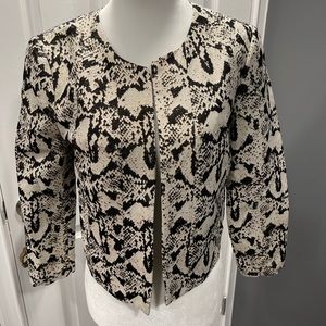 Pim Larkin Gold Black Blazer Small Dressy C1